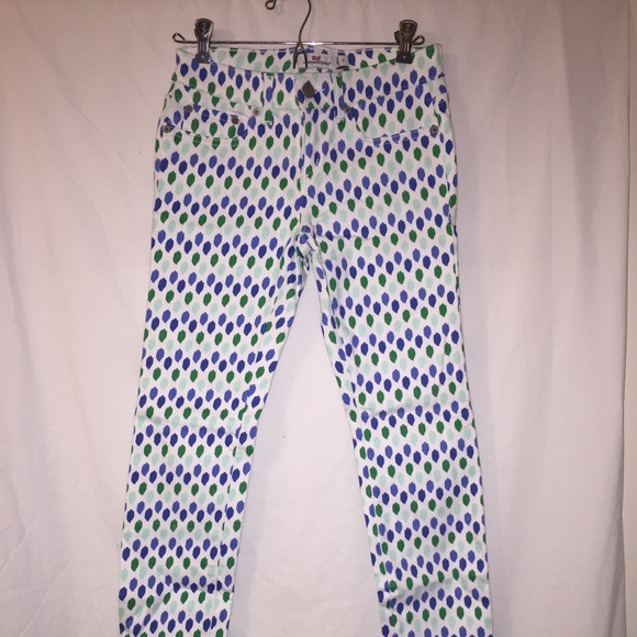 Vineyard Vines Pants - Vineyard Vines Ikat Dot Print Skinny Jeans Size 0